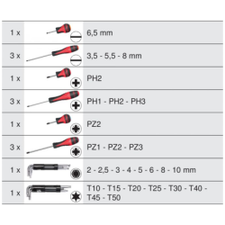 Servante Ultimate Kstools gris/noir 7 tiroirs équipée de 158 outils