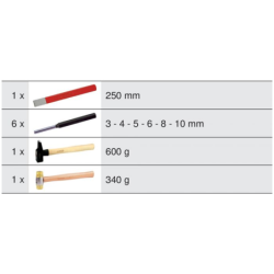 Servante Ultimate Kstools gris/noir 7 tiroirs équipée de 158 outils