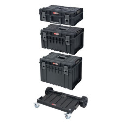 Chariot à roulettes de transport pour caisses modulables KsTools SCM