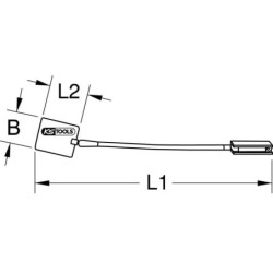 Miroir flexible magnétique Kstools pour contrôle soudure