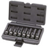 Jeu de douilles mâles à chocs 6 pans longues 1/2 coffret de 8 pièces