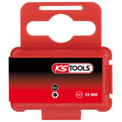 Boîte de 5 embouts de vissage torx 1/4 longueur 25 mm Kstools T20