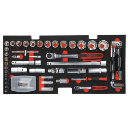 Coffre à outils ultimate Kstools métallique équipé de 114 pièces 3 tiroirs