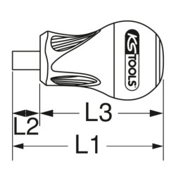 Tournevis porte-embouts Ultimate Kstools Tom pouce 1/4