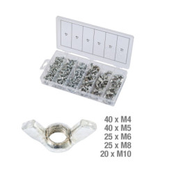 Assortiment d'écrous papillon de 150 pièces Kstools M4/5/6/8/10