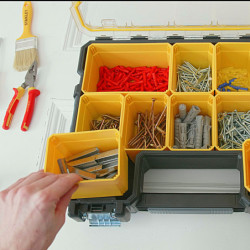 Organiseur étanche profondeur 106 mm Stanley Fatmax 10 compartiments amovibles