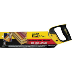 Scie à dos STANLEY FatMax 350 mm – denture JetCut HardPoint