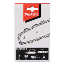 Chaîne de tronçonneuse Makita 25cm - 3/8'' - 1,1 mm - 40 mail. - Type 90PX