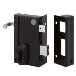 Serrure en applique Metalux ND10 verticale à tirage réglable gauche