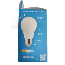 Ampoule LED SMD XXCELL 8W E27 4000K 806 lumens