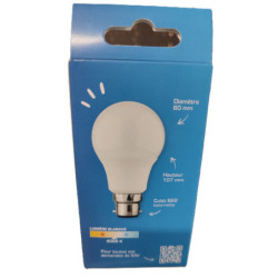 Ampoule LED SMD XXCELL 8W B22 4000K 806 lumens