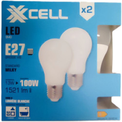 Ampoule LED SMD XXCELL 13W E27 4000K 1521 lumens (x2)