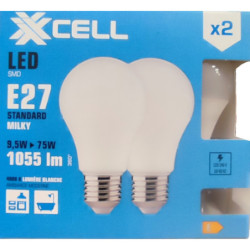 Ampoule LED SMD XXCELL 9.5W E27 4000K 1055 lumens (x2)