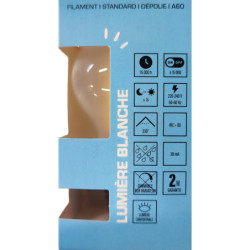 Ampoule LED filament dépolie XXCELL 8.5W E27 4000K