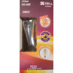 Ampoule LED filament ST64 ambrée dimmable XXCELL 9W E27