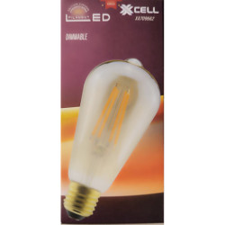 Ampoule LED filament ST64 ambrée dimmable XXCELL 9W E27