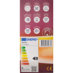 Ampoule LED filament ST64 ambrée dimmable XXCELL 9W E27