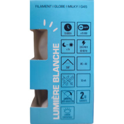 Ampoule LED XXCELL 6.5W 4000K G45 B22 806 lm globe milky