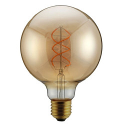 Ampoule LED XXCELL G95 5W 2100K E27 ambre filament incurvé