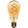Ampoule LED poire filament incurvé ambré XXCELL 5 W - 260 lumens - 2100 K - E27