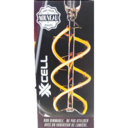 Ampoule LED poire filament incurvé ambré XXCELL 5 W - 260 lumens - 2100 K - E27