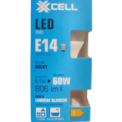 Ampoule LED XXCELL G45 E14 XX500702 6.5W 806lm 4000K milky