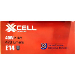 Ampoule LED XXCELL T25 E14 XX501068 4W 470lm 2700K claire