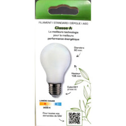 Ampoule LED XXCELL A60 E27 XX500757 3.8W 806lm 3000K classe A