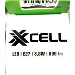Ampoule LED XXCELL A60 E27 XX500757 3.8W 806lm 3000K classe A