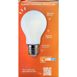 Ampoule LED XXCELL A60 E27 XX500078 7W 806lm 2700K dépolie