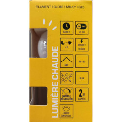 Ampoule LED XXCELL G45 B22 XX501167 6.5W 806lm 2700K milky