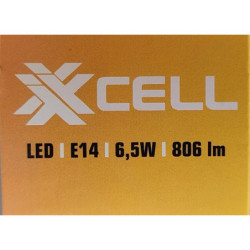 Ampoule LED C35 flamme milky XXCELL E14 6.5W 2700K 806lm – XX500436