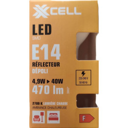 Ampoule LED R50 dépoli XXCELL E14 4.9W 2700K 470lm – XX500733