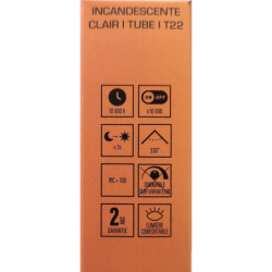 Ampoule four T22 XXCELL E14 15W 2700K 50lm – XX502010