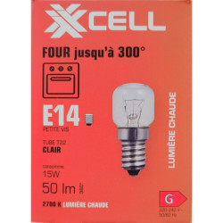 Ampoule four T22 XXCELL E14 15W 2700K 50lm – XX502010