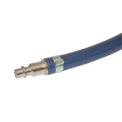Tuyau air comprimé PVC souple armé Lacmé Ø 8 x 14 mm - 25 m - raccord rapide et embout ISO