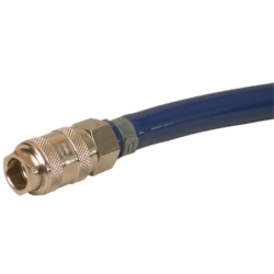 Tuyau air comprimé PVC souple armé Lacmé Ø 8 x 14 mm - 8 m - raccord rapide et embout ISO