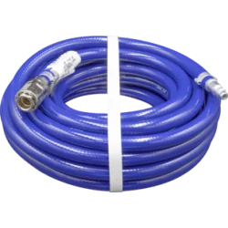 Tuyau air comprimé PVC souple armé Lacmé Ø 8 x 14 mm - 8 m - raccord rapide et embout ISO