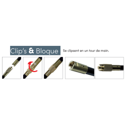 Canne de débouchage ABL Ø18 mm Autogyre avec raccord laiton – 1 m et 2 m