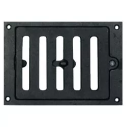Grille d’arrivée d’air Autogyre fonte noire 150×65 mm