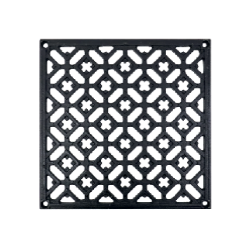 Grille fonte noire Autogyre en applique – Carrée ou ronde