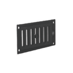 Grille d’arrivée d’air Autogyre fonte noire 150×65 mm