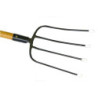 Croc à fumier forgé 4 dents 21 cm Atis-Green manche 130 cm