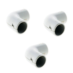 Équerres IRL Ø 16 mm gris Zenitech – lot de 3 réf 100505