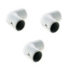 Lot de 3 équerres IRL gris HBF Ø16 mm