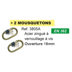 Kit harnais antichute Levac n°2 toiture avec stop‑chute 10 m