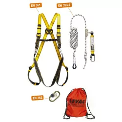 Kit harnais antichute Levac n°2 toiture avec stop‑chute 10 m