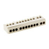 Bornier de terre 12 modules - Zenitech gris