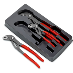 Lot de 3 pinces Cobra Knipex 180, 250 et 300 mm
