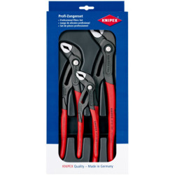 Lot de 3 pinces Cobra Knipex 180, 250 et 300 mm